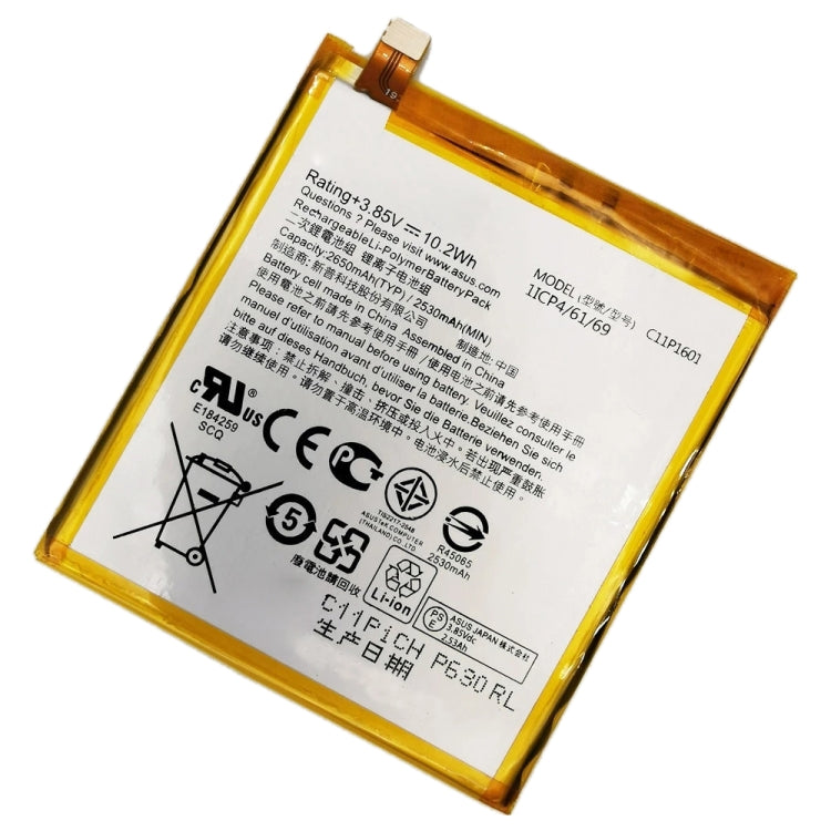 Original 2650mAh C11P1601 Li-Polymer Battery for ASUS Zenfone 3 ZE520KL - Others by buy2fix | Online Shopping UK | buy2fix