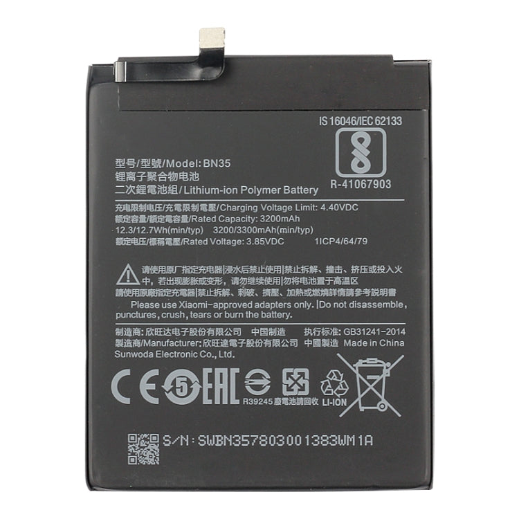 BN35 3200mAh for Xiaomi Redmi 5 Li-Polymer Battery - For Xiaomi by buy2fix | Online Shopping UK | buy2fix