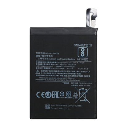 BN48 3900mAh for Xiaomi Redmi Note 6 Pro Li-Polymer Battery - For Xiaomi by buy2fix | Online Shopping UK | buy2fix