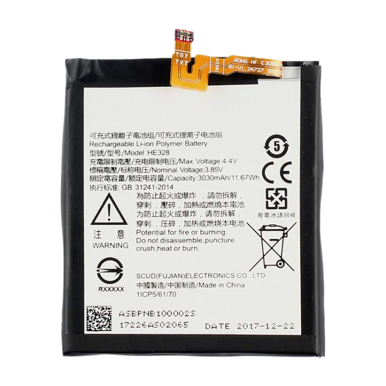 HE328 for Nokia 8 Li-ion Polymer Battery - For Nokia by buy2fix | Online Shopping UK | buy2fix