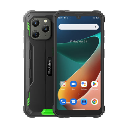 Blackview BV5300 Pro Rugged Phone, 4GB+64GB, IP68/IP69K/MIL-STD-810H, Face Unlock, 6580mAh Battery, 6.1 inch Android 12 MTK6765 Helio P35 Octa Core up to 2.3GHz, Network: 4G, OTG, NFC, Dual SIM(Green) - Blackview by Blackview | Online Shopping UK | buy2fix