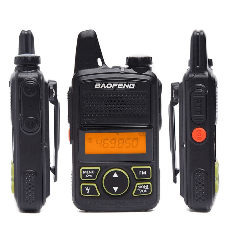 BaoFeng BF-T1 Single Band Radio Handheld Walkie Talkie, US Plug - Handheld Walkie Talkie by BAOFENG | Online Shopping UK | buy2fix