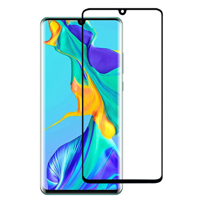 Edge Glue 3D Curved Edge Full Screen Tempered Glass Film for Huawei P30 Pro(Black) - Huawei Tempered Glass by buy2fix | Online Shopping UK | buy2fix