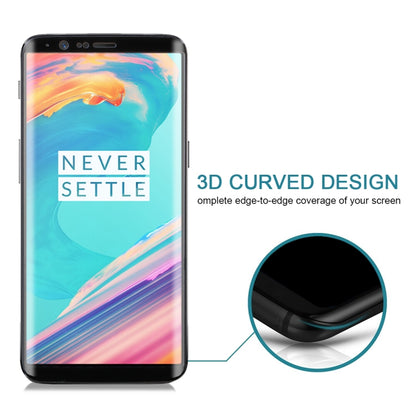 For OnePlus 5T 3D Curved Edge 9H Hardness HD Tempered Glass Screen Protector(Black) - OnePlus Tempered Glass by buy2fix | Online Shopping UK | buy2fix