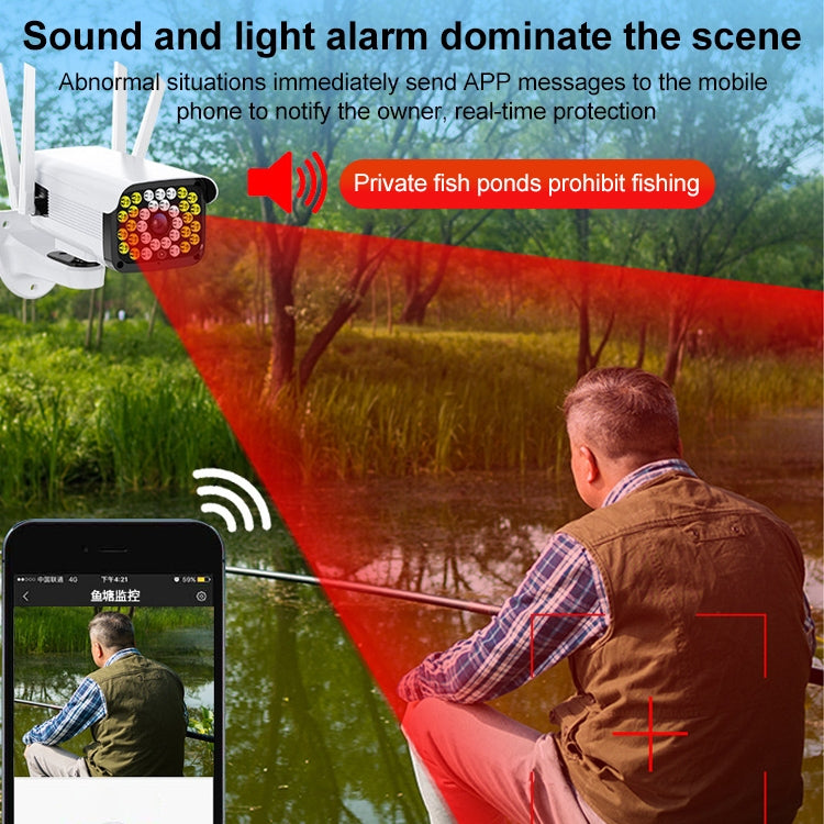 Difang DF-36Q Outdoor HD Surveillance IP Camera, Support Voice Intercom & Night Vision & Human Figure Detection & TF Card, WiFi + HD Fixed Version, UK Plug - Bullet Camera by Difang | Online Shopping UK | buy2fix