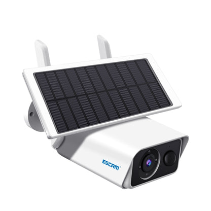 ESCAM QF180 H.265 3MP Solar Wifi IP Camera, Without Battery(White) - Bullet Camera by ESCAM | Online Shopping UK | buy2fix