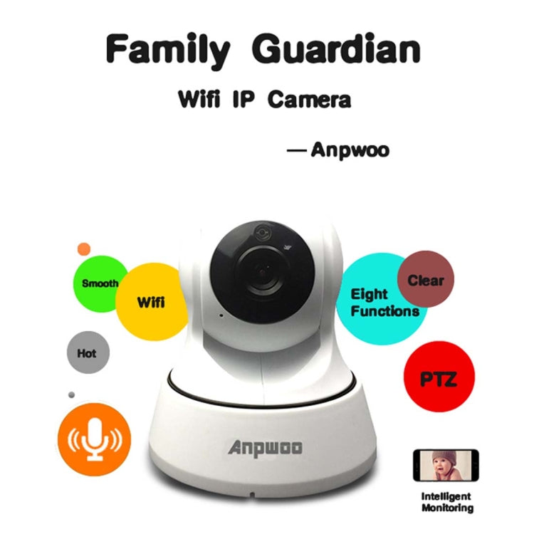 Anpwoo YT002 Ingenic T10 720P HD WiFi IP Camera with 11 PCS Infrared LEDs, Support Motion Detection & Night Vision & TF Card(Max 64GB) - Security by Anpwoo | Online Shopping UK | buy2fix