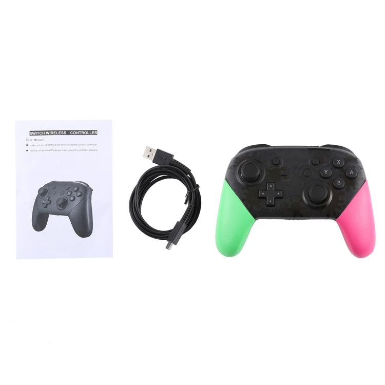 Wireless Game Pro Controller With Screenshot Vibration Function for N-Switch(Green Pink) - Gamepads by buy2fix | Online Shopping UK | buy2fix
