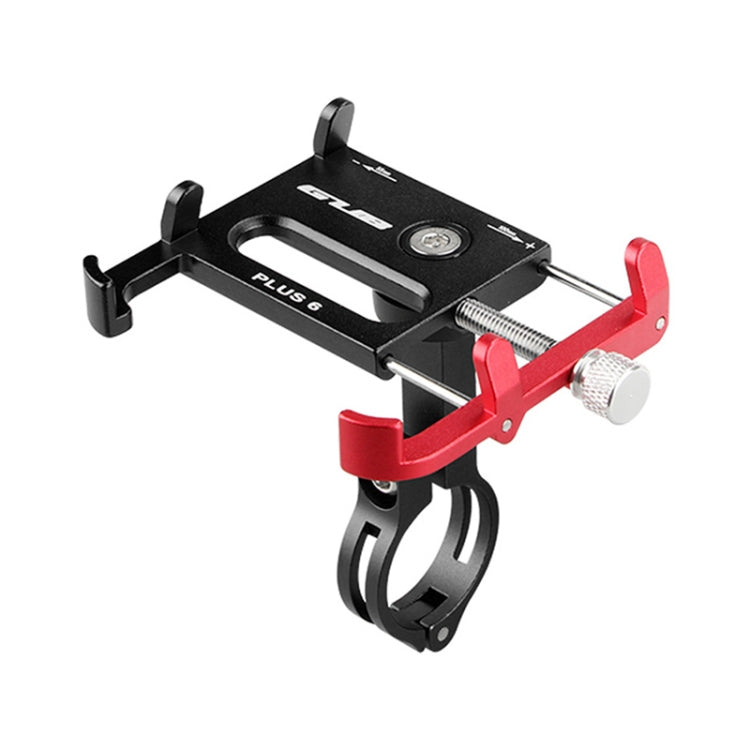 GUB Plus 6 Aluminum Alloy MTB Bike Bicycle Phone Holder(Black Red) - Holders by GUB | Online Shopping UK | buy2fix