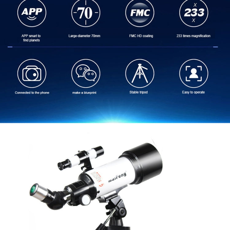 Maifeng40070 233x70 High Definition High Times Astronomical Telescope with Tripod - Monocular Binoculars by MaiFeng | Online Shopping UK | buy2fix