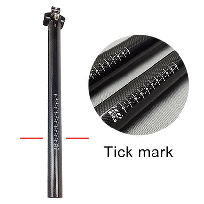 TOSEEK 3K Carbon Fiber Mountain Bike Road Bike Bicycle Seat Tube Seatpost Seat Fitting Seat Pole Bicycle Fittings, Size: 31.6x350mm - Outdoor & Sports by TOSEEK | Online Shopping UK | buy2fix