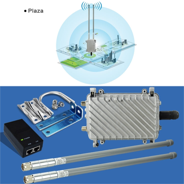 COMFAST CF-WA700 Qualcomm AR9341 300Mbps/s Outdoor Wireless Network Bridge with Dual Antenna 48V POE Adapter & AP / Router Mode, Classfication Function, 85 Devices Connecting Synchronously - Computer & Networking by COMFAST | Online Shopping UK | buy2fix