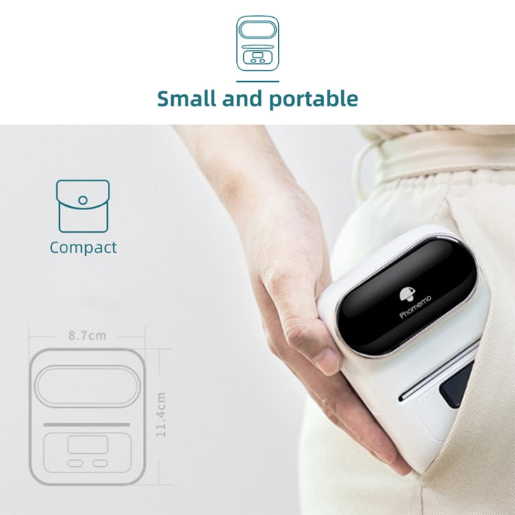 Phomemo M110 Home Handheld Mini Bluetooth Thermal Printer (Orange) - Consumer Electronics by buy2fix | Online Shopping UK | buy2fix