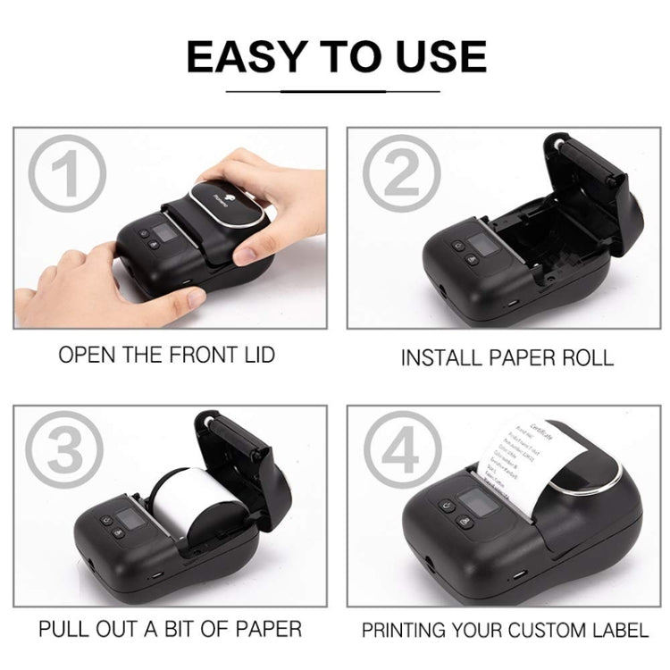 Phomemo M110 Home Handheld Mini Bluetooth Thermal Printer (Black) - Consumer Electronics by buy2fix | Online Shopping UK | buy2fix