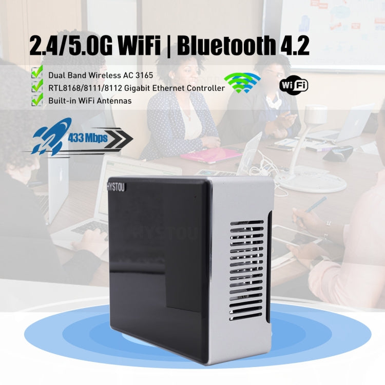 HYSTOU M5 Windows 7/8/10 / WES7/10/Linux System Mini PC, Intel Core i5-1035G4 Quad Core 8 Threads up to 3.7GHz, 32GB RAM+1TB SSD, US Plug - Windows Mini PCs by HYSTOU | Online Shopping UK | buy2fix