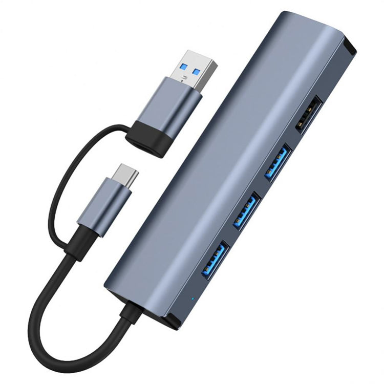 BYL-2208TU 5 in 2 USB + USB-C / Type-C to USB Multifunctional Docking Station HUB Adapter - USB HUB by buy2fix | Online Shopping UK | buy2fix