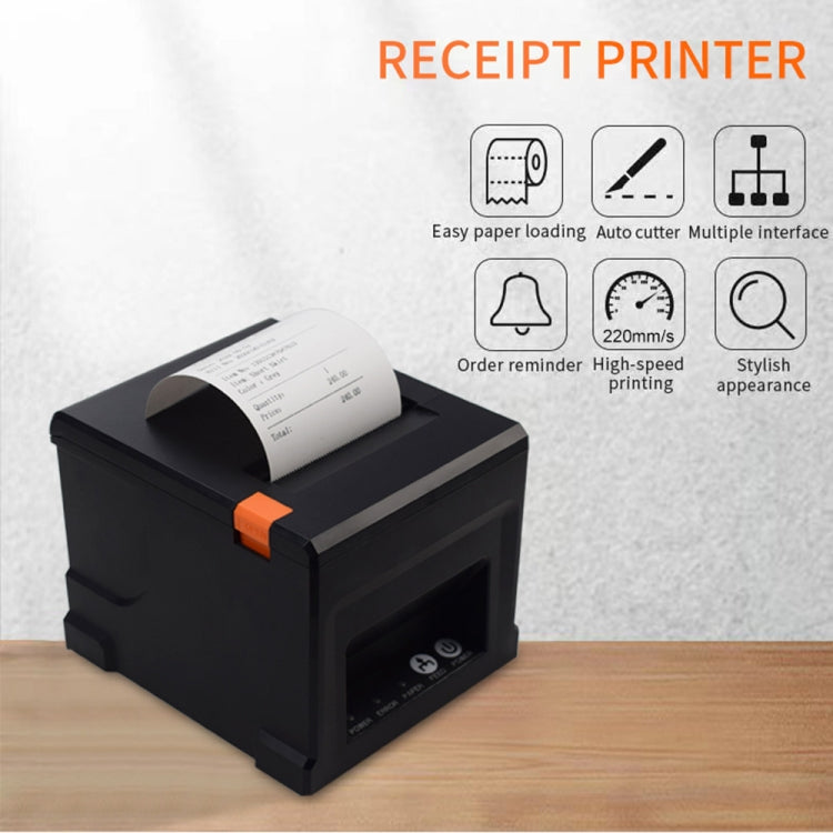 ZJ-8360 II USB and LAN Inferface Auto-cutter 80mm Thermal Receipt Printer(AU Plug) - Consumer Electronics by buy2fix | Online Shopping UK | buy2fix
