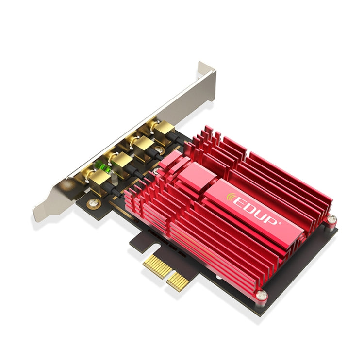 EDUP 9633-800 AC1900Mbps 2.4GHz & 5GHz Dual Band PCI-Express Adapter 4 Antenna External Network Card -  by EDUP | Online Shopping UK | buy2fix