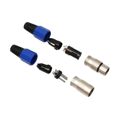 5 Pairs Metal Female Male XLR 3 Pin Jack Socket Plug Audio Connector - Consumer Electronics by buy2fix | Online Shopping UK | buy2fix