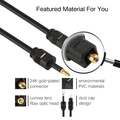 2m OD4.0mm Toslink Male to 3.5mm Mini Toslink Male Digital Optical Audio Cable - Audio Optical Cables by buy2fix | Online Shopping UK | buy2fix