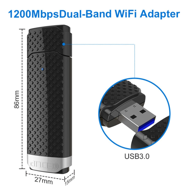 EDUP EP-AC1617 1200Mbps High Speed USB 3.0 WiFi Adapter Receiver Ethernet Adapter -  by EDUP | Online Shopping UK | buy2fix