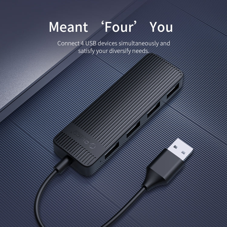 ORICO FL02 480Mbps 4 Ports USB 2.0 HUB (Black) - USB 2.0 HUB by ORICO | Online Shopping UK | buy2fix