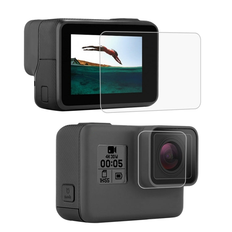 PULUZ  Lens HD Screen Protector + LCD Display Tempered Glass Film for GoPro HERO7 Black /HERO7 Silver / HERO7 White /6 /5 - DJI & GoPro Accessories by PULUZ | Online Shopping UK | buy2fix