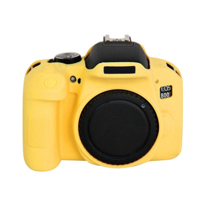 PULUZ Soft Silicone Protective Case for Canon EOS 800D(Yellow) - Camera Accessories by PULUZ | Online Shopping UK | buy2fix