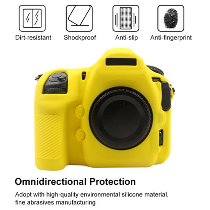 PULUZ Soft Silicone Protective Case for Nikon D850(Yellow) - Protective Case by PULUZ | Online Shopping UK | buy2fix