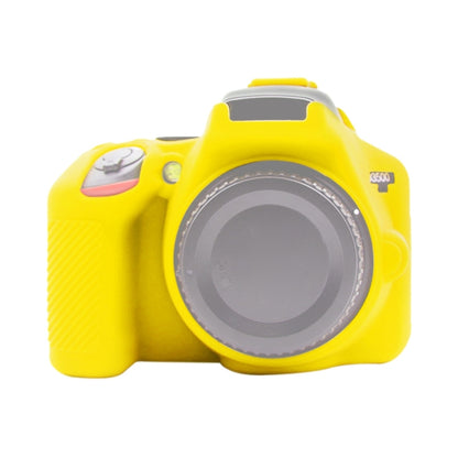 PULUZ Soft Silicone Protective Case for Nikon D3500(Yellow) - Camera Accessories by PULUZ | Online Shopping UK | buy2fix