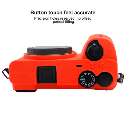 PULUZ Soft Silicone Protective Case for Sony A6600 / ILCE-6600 (Red) - Camera Accessories by buy2fix | Online Shopping UK | buy2fix