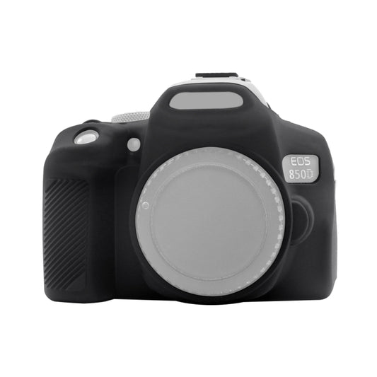 PULUZ Soft Silicone Protective Case for Canon EOS 850D(Black) - Camera Accessories by PULUZ | Online Shopping UK | buy2fix