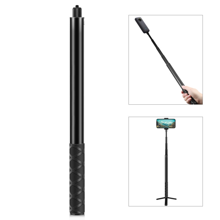 PULUZ 150cm Metal Selfie Stick Monopod  for Insta360 One RS / X2 / X3 / X4 - Self Monopod Grip by PULUZ | Online Shopping UK | buy2fix