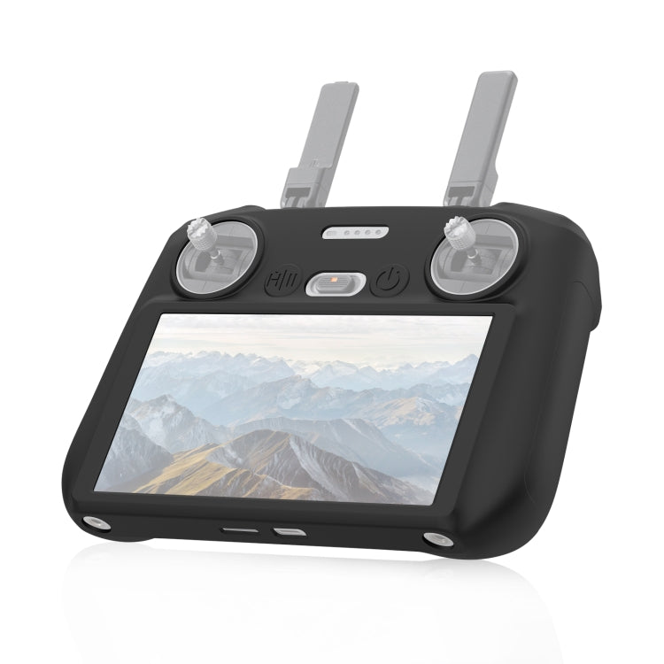 For DJI Mini 4 Pro / Air 3 Remote Control / DJI RC 2 with Screen PULUZ Silicone Protective Case (Black) - Others by PULUZ | Online Shopping UK | buy2fix