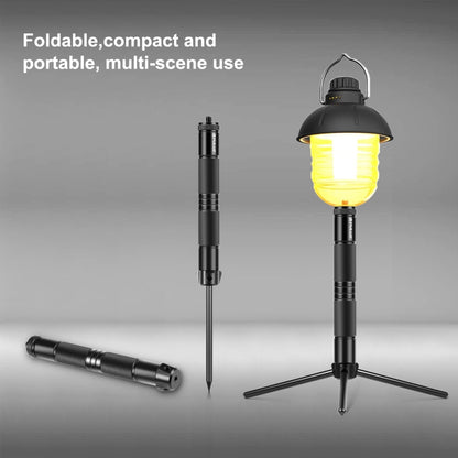 PULUZ Foldable Aluminum Alloy Light Stand Live Tripod Camping Ground Holder - Stand by PULUZ | Online Shopping UK | buy2fix