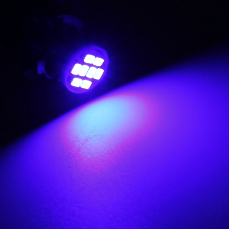 10 PCS T10 8 LED Car Signal Light Bulb(Blue) - In Car by buy2fix | Online Shopping UK | buy2fix