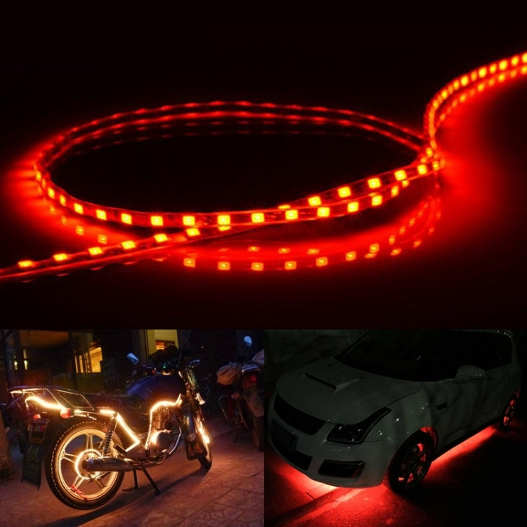 5 PCS Normally-on Style 45 LED 3528 SMD Waterproof Flexible Car Strip Light for Car Decoration, DC 12V, Length: 45cm - In Car by buy2fix | Online Shopping UK | buy2fix