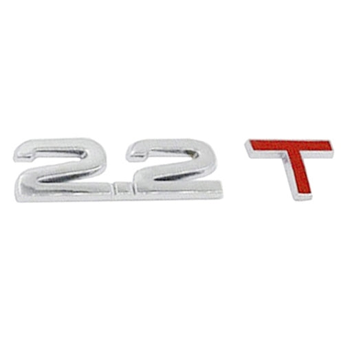 3D Universal Decal Chromed Metal 2.2T Car Emblem Badge Sticker Car Trailer Gas Displacement Identification, Size: 8.5x2.5 cm - 3D Metal Sticker by buy2fix | Online Shopping UK | buy2fix