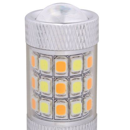 1157/BAY15D 8W 420LM White + Yellow Light 42 LED 2835 SMD Car Brake Light Steering Light Bulb, DC 12V - In Car by buy2fix | Online Shopping UK | buy2fix
