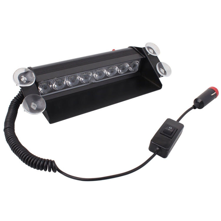 8W 800LM 8-LED Yellow Light 3-Modes Adjustable Angle Car Strobe Flash Dash Emergency Light Warning Lamp with Suckers, DC 12V - In Car by buy2fix | Online Shopping UK | buy2fix