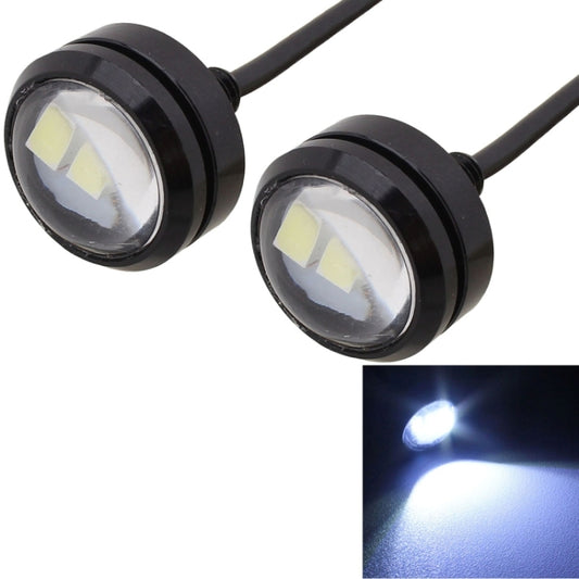 2 PCS  22.5mm 1.5W 150LM White Light 3 LED SMD 5630 Spotlight Eagle Eye Light Daytime Running Light for Vehicles - In Car by buy2fix | Online Shopping UK | buy2fix