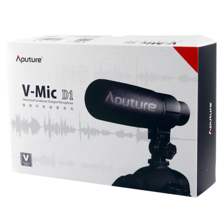 Aputure V-MIC D1 Directional Condenser Shotgun Microphone, Support 360 Degree Pan / 180 Degree Tilt - Consumer Electronics by Aputure | Online Shopping UK | buy2fix