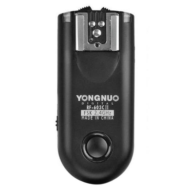 2 PCS YONGNUO RF603C II FSK 2.4GHz Wireless Flash Trigger with C1 Shutter Connecting Cable - Camera Accessories by YONGNUO | Online Shopping UK | buy2fix