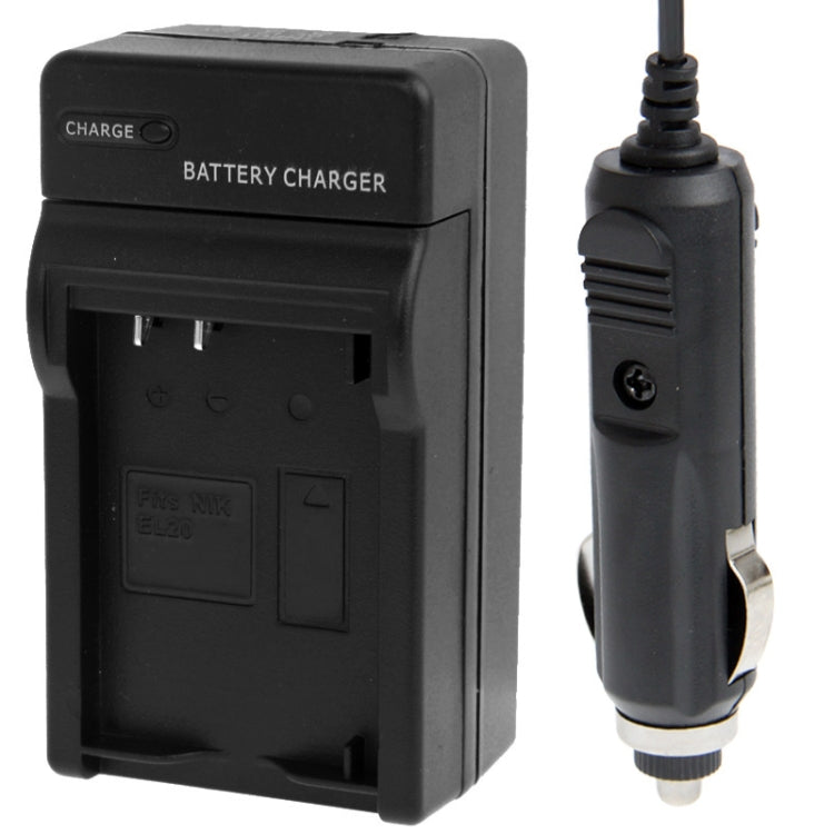 Digital Camera Battery Car Charger for Nikon EL20(Black) - Camera Accessories by buy2fix | Online Shopping UK | buy2fix