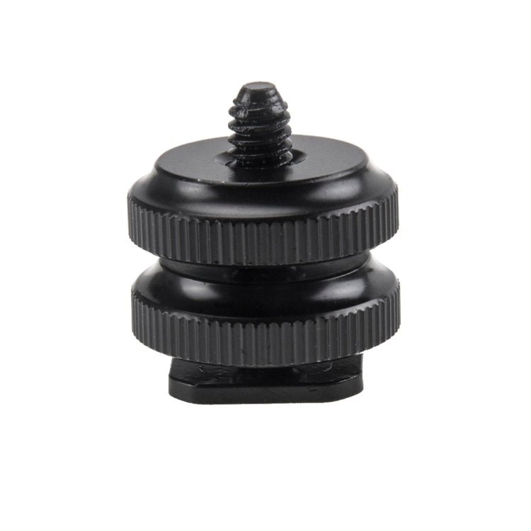 Reinforced Hot Shoe Aluminum Alloy 1/4 inch Screw Adapter with Double Nut for DSLR Cameras, GoPro HERO9 Black /HERO8 Black /7 /6/ 5 /5 Session /4 /3+ /3 /2 /1 - Camera Accessories by buy2fix | Online Shopping UK | buy2fix