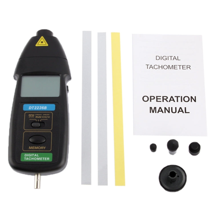 Contact & Non Contact Laser Digital Tachometer (DT2236B) - Consumer Electronics by buy2fix | Online Shopping UK | buy2fix