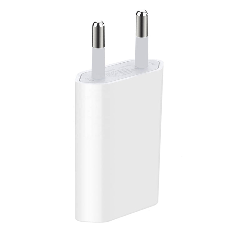 High Quality 5V / 1A EU Plug USB Charger Adapter For  iPhone, Galaxy, Huawei, Xiaomi, LG, HTC and Other Smart Phones, Rechargeable Devices(White) - Apple Accessories by buy2fix | Online Shopping UK | buy2fix