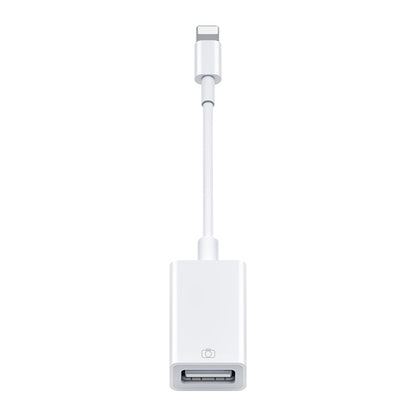 USB OTG Connection Kit  (10cm)(White) - Converter & Adapter by buy2fix | Online Shopping UK | buy2fix