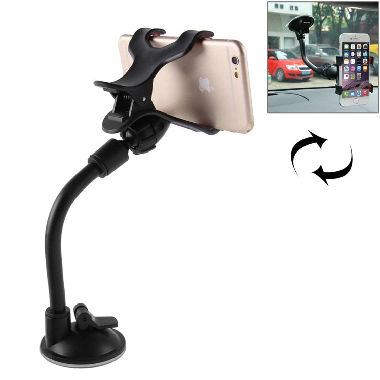 Universal 360 Degree Rotation Suction Cup Car Holder / Desktop Stand, Size Range: 3.5-8.3cm, For iPhone, Galaxy, Huawei, Xiaomi, Lenovo, Sony, LG, HTC and Other Smartphones, MP4, PDA, PSP, GPS(Black) - Car Holders by buy2fix | Online Shopping UK | buy2fix