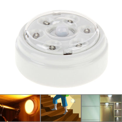 L0606 Infrared Sensor Auto PIR Light Lamp, 6 LED Light for Walkways, Hallways, Stairs, Cabinets - Sensor LED Lights by buy2fix | Online Shopping UK | buy2fix